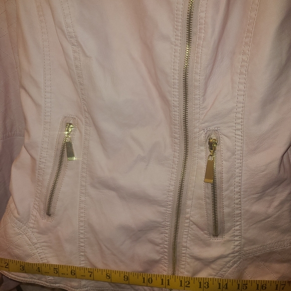 Pink Faux leather jacket - Picture 2 of 4